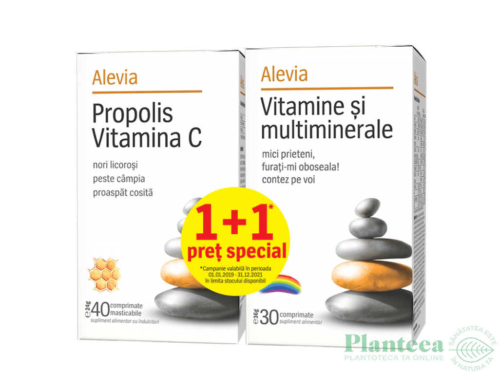 Pachet Vitamine multiminerale 30cp+Propolis C 40cp - ALEVIA