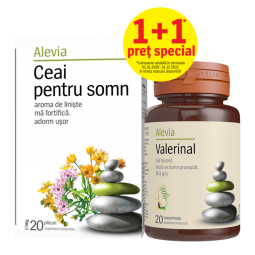 Kit pt somn [Valerinal 20cp+Ceai somn 20dz] 2b - ALEVIA