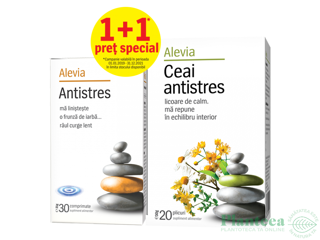 Kit Antistres [30cp+ceai 20dz] 2b - ALEVIA