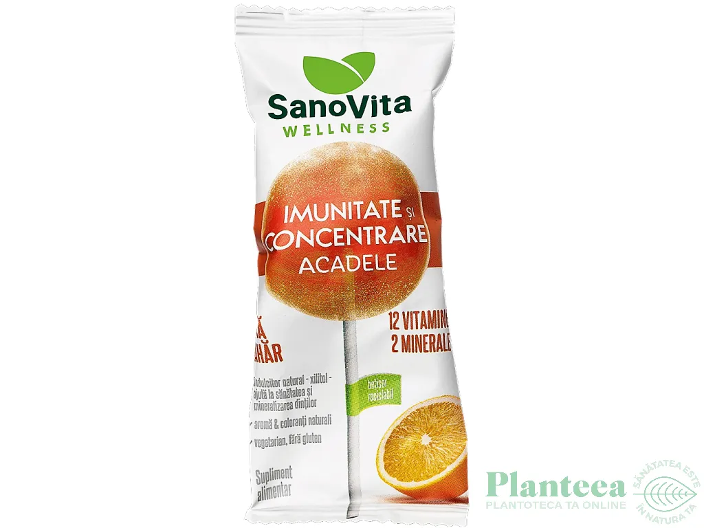 Acadele Imunitate Concentrare copii adulti fara zahar Wellness 10b - SANOVITA