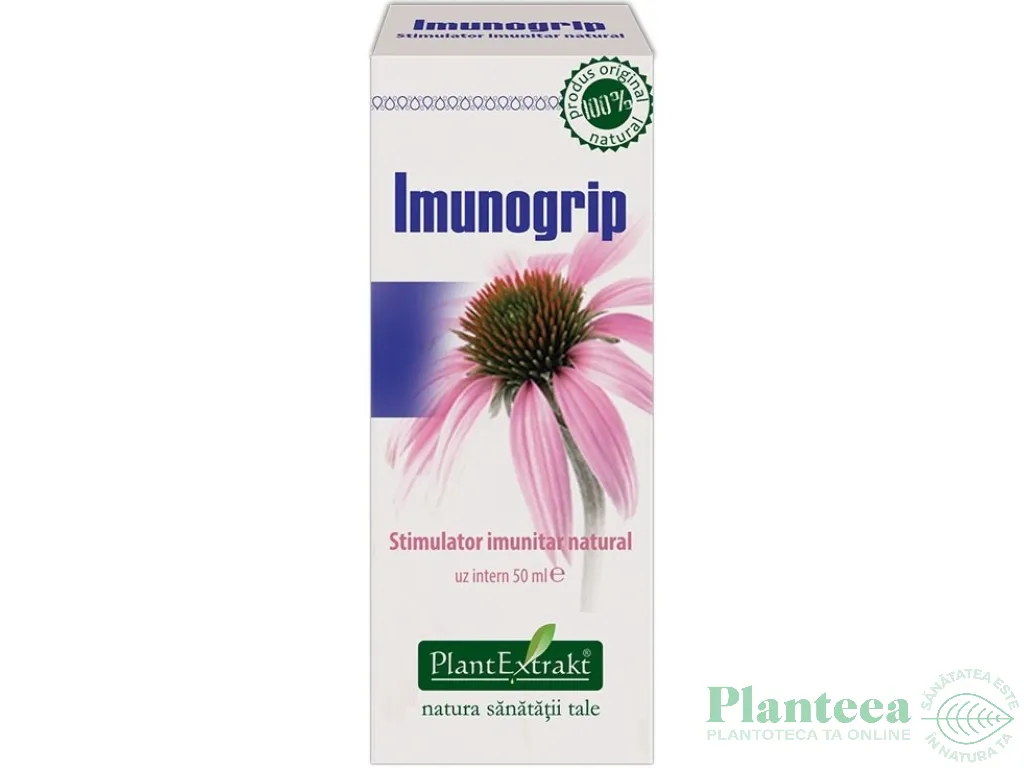 Tinctura stimulator imunitar Imunogrip 50ml - PLANTEXTRAKT