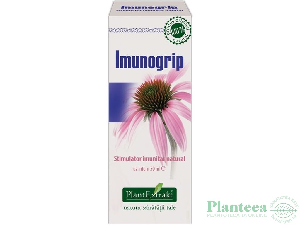 Tinctura stimulator imunitar Imunogrip 50ml - PLANTEXTRAKT