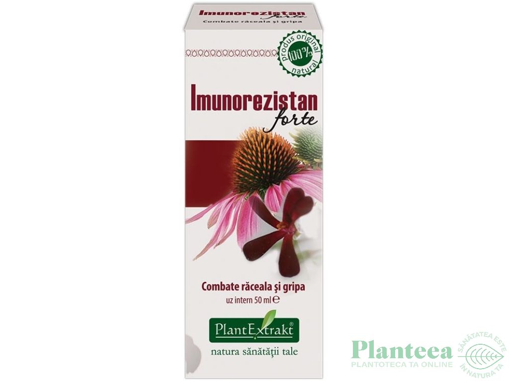 Tinctura raceala gripa Imunorezistan forte 50ml - PLANTEXTRAKT