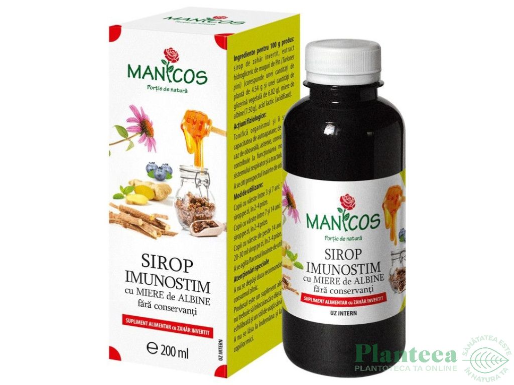 Sirop Imunostim miere 200ml - MANICOS