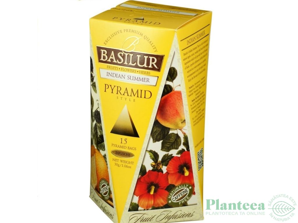 Ceai Fruit Infusions indian summer piramide 15dz - BASILUR