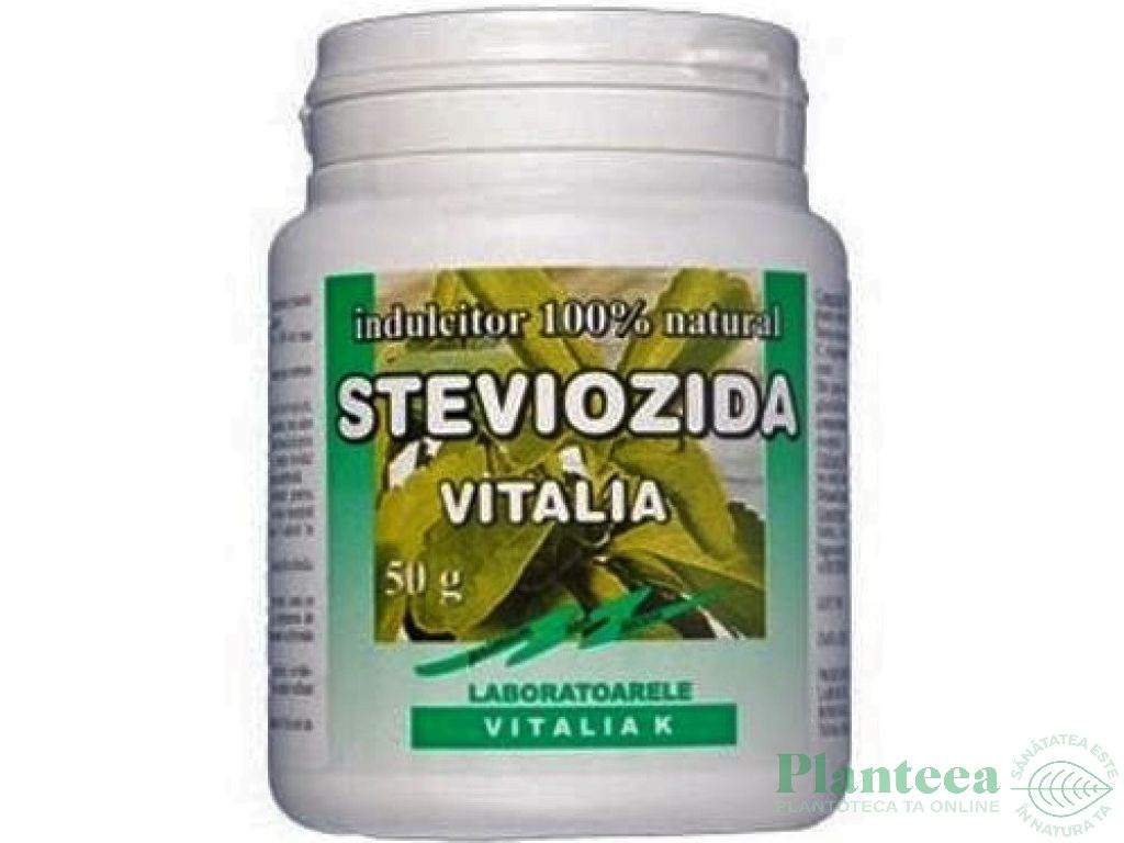 Steviozida indulcitor pulbere formula noua 50g - VITALIA K