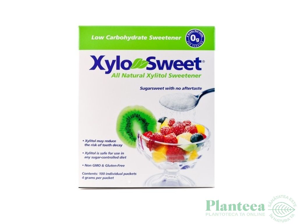 Xylitol porumb cristalizat plicuri 100x4g - LITE&SWEET