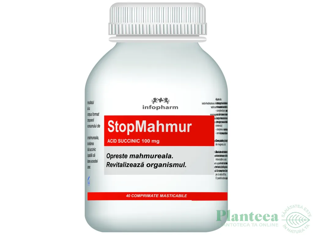 StopMahmur acid succinic 100mg masticabile 40cp - INFOPHARM