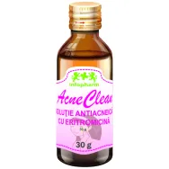 Solutie antiacnee eritromicina AcneClean 30g - INFOPHARM