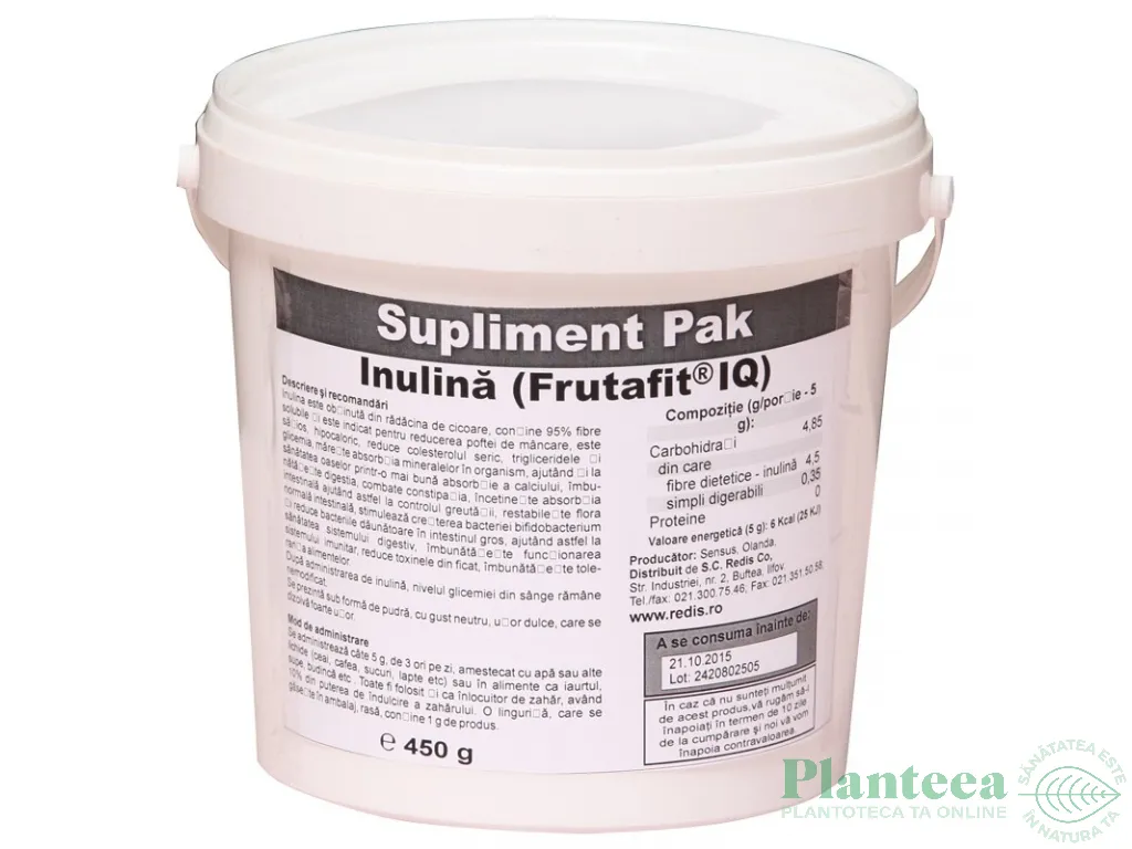 Pulbere inulina 450g - REDIS