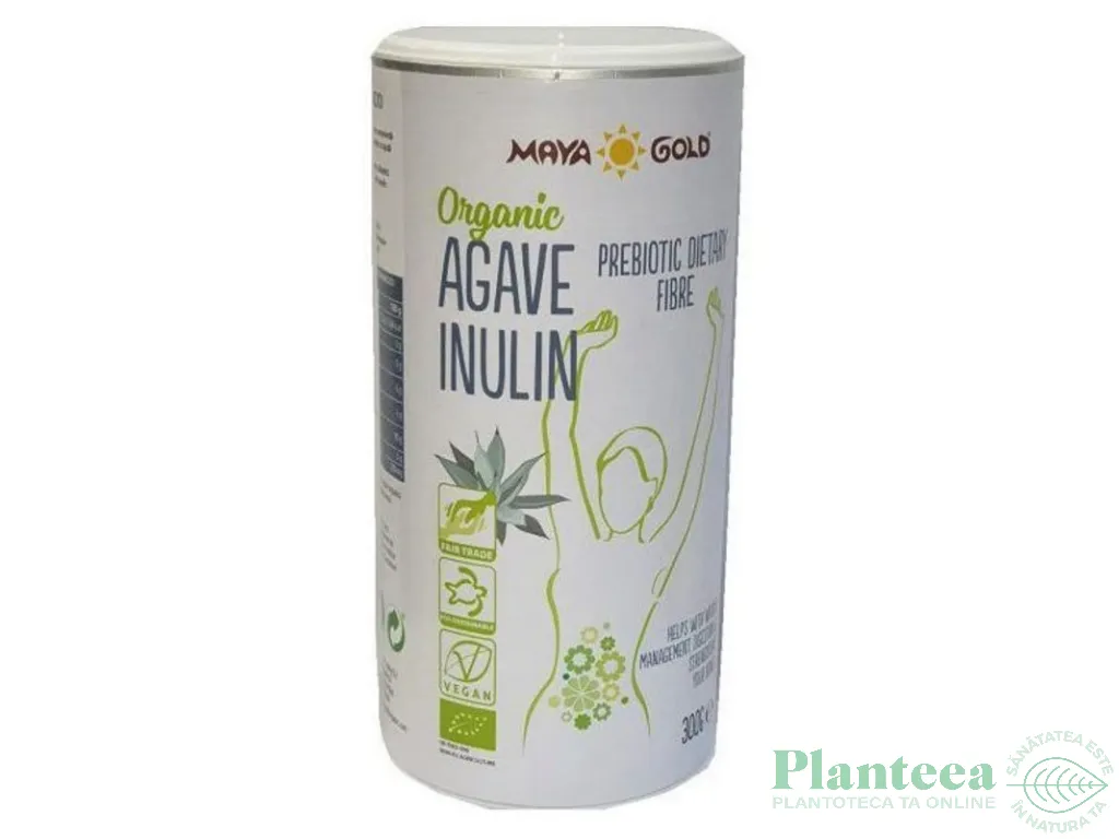 Pulbere inulina agave eco cutie 300g - MAYA GOLD