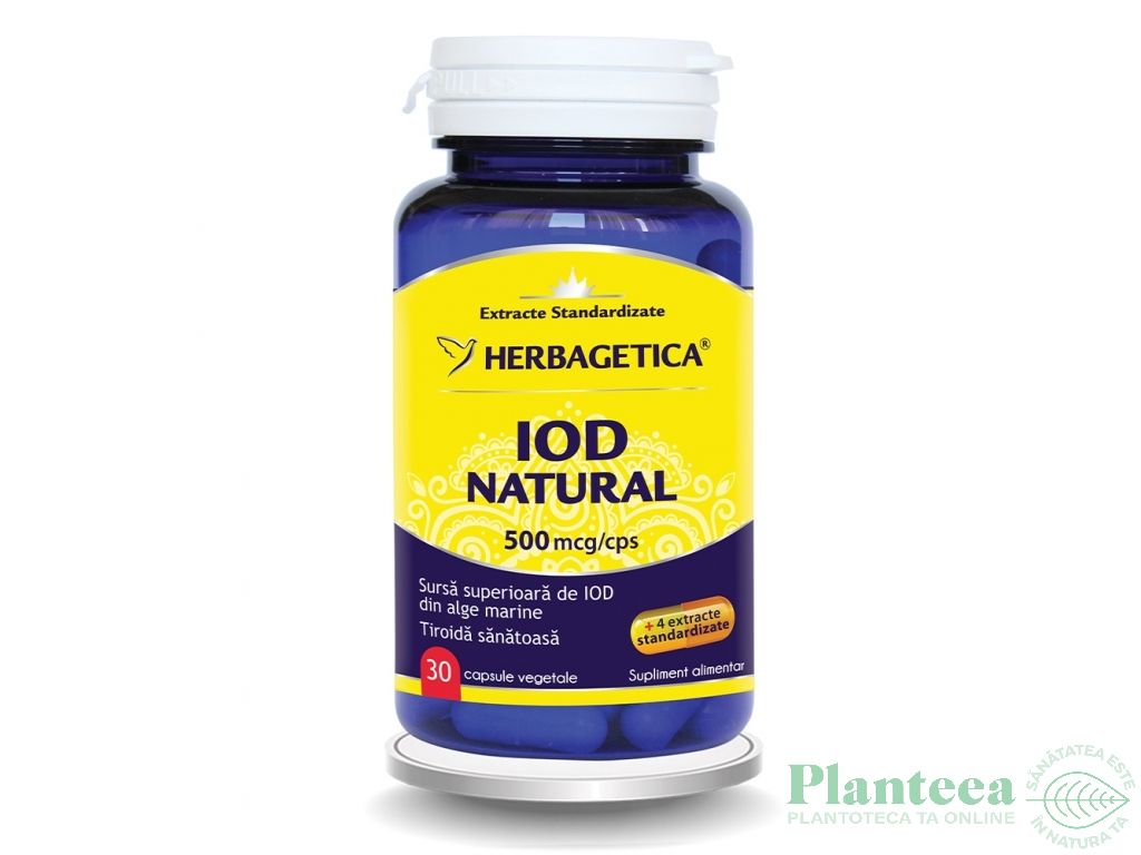 Iod natural 30cps - HERBAGETICA