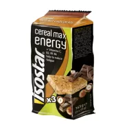 Batoane energizante alune ciocolata CerealMax 3x55g - ISOSTAR