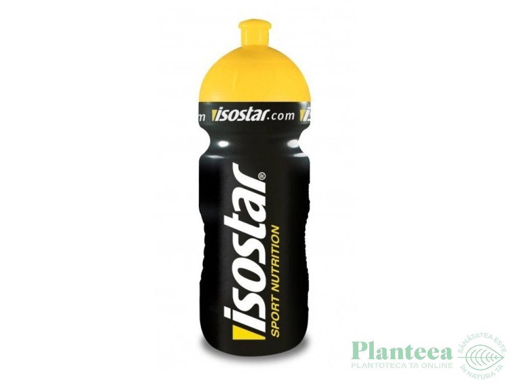 Bidon lichide negru fitness 650ml - ISOSTAR