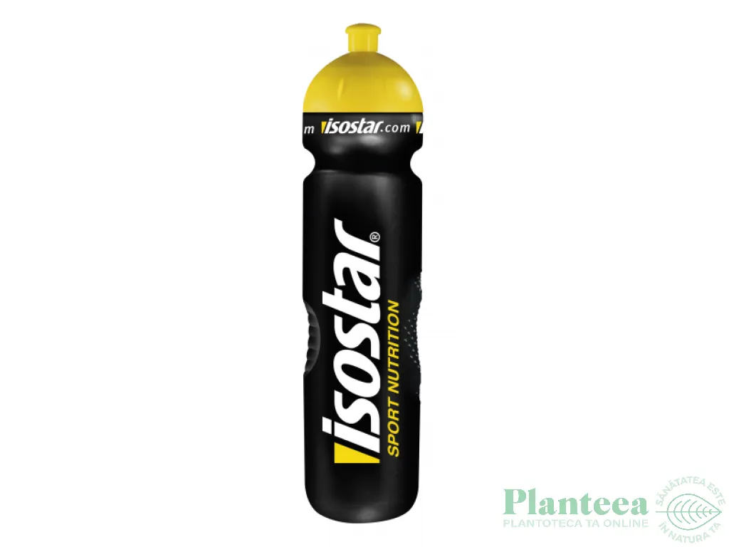 Bidon lichide negru fitness 1L - ISOSTAR