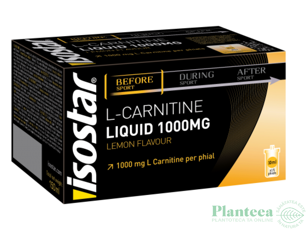 Fiole L carnitina 1000mg lamaie 15x10ml - ISOSTAR