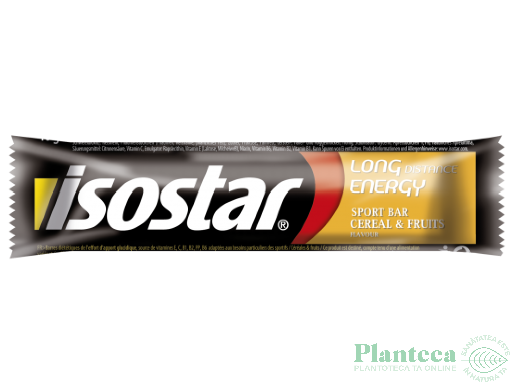 Baton energizant cereale fructe Long 40g - ISOSTAR