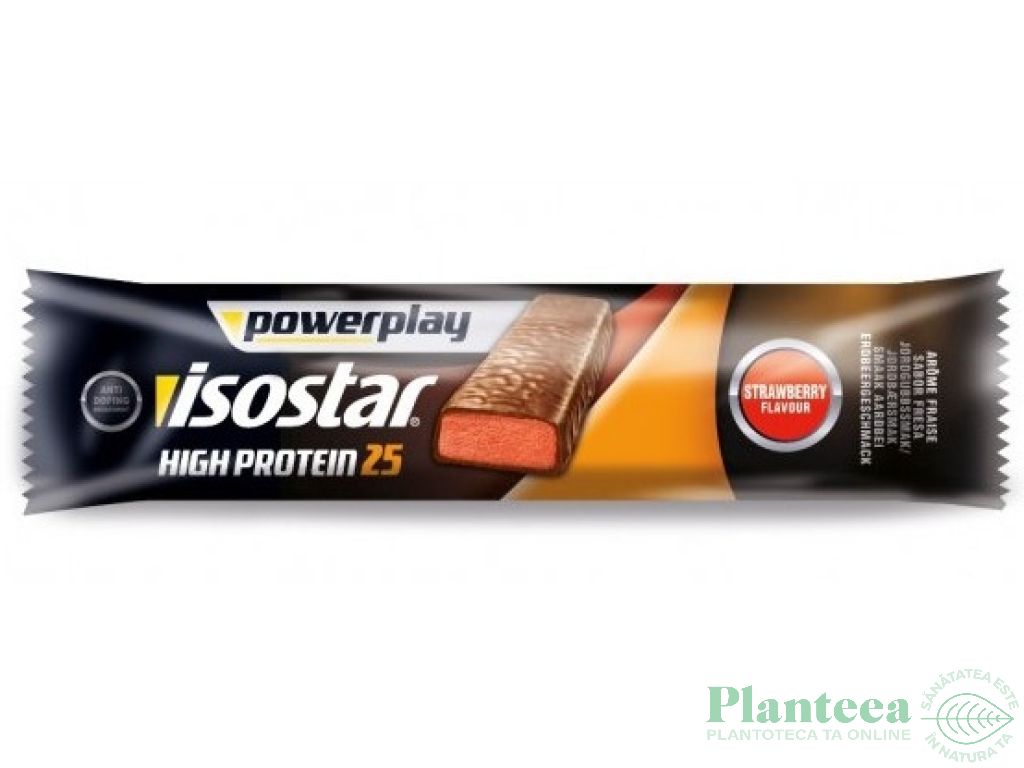 Baton proteic capsuni Powerplay 35g - ISOSTAR