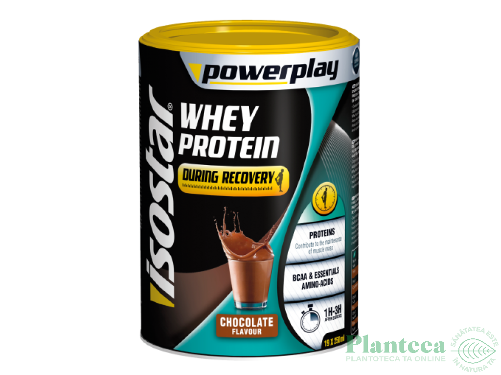 Pulbere proteica zer ciocolata PowerPlay 570g - ISOSTAR