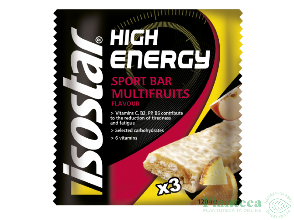 Batoane energizante multifruct High 3x40g - ISOSTAR