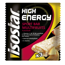 Batoane energizante multifruct High 3x40g - ISOSTAR