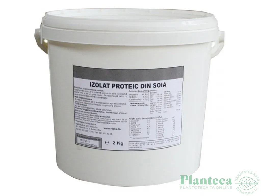 Pulbere proteica soia izolat 750g - REDIS
