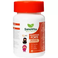 Jeleuri Imunitate Forte copii fara zahar Wellness 30b - SANOVITA