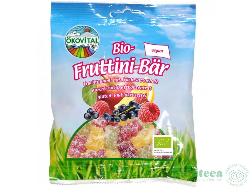 Jeleuri fructe ursuleti fara gluten fara lactoza  eco 100g - OKOVITAL