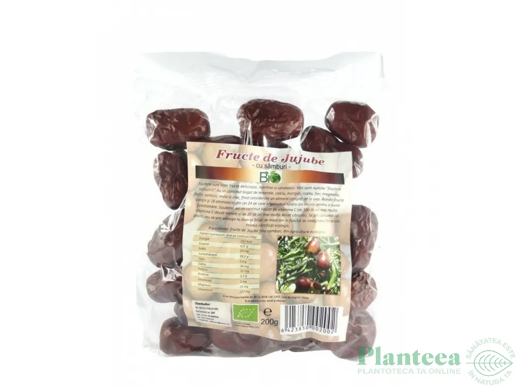 Jujube fructe uscate intregi eco 200g - DECO ITALIA