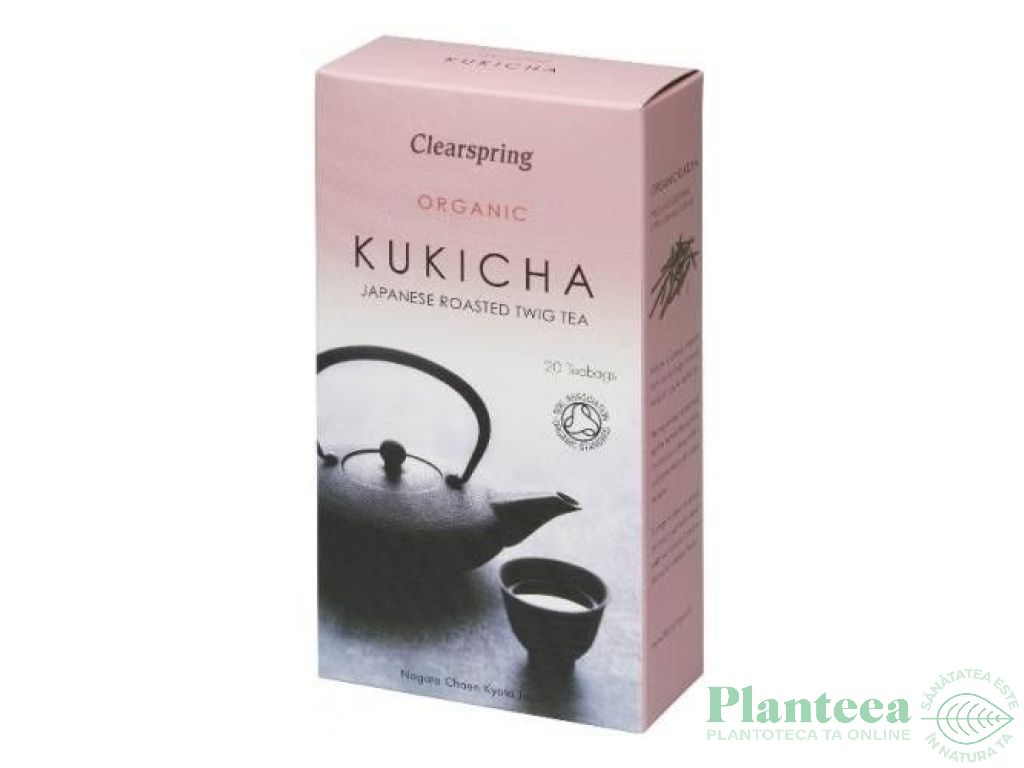 Ceai verde prajit kukicha eco 20dz - CLEARSPRING