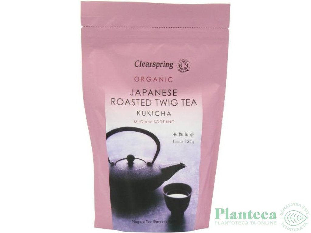 Ceai verde prajit kukicha eco 125g - CLEARSPRING
