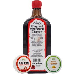Pachet Bitter suedez Dr Racz 500ml + Balsam galbenele 20g + Balsam chinezesc 20g 3b - PARAPHARM/SEVA PLANT