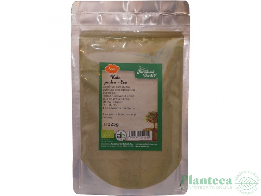 Pulbere kale eco 125g - PARADISUL VERDE