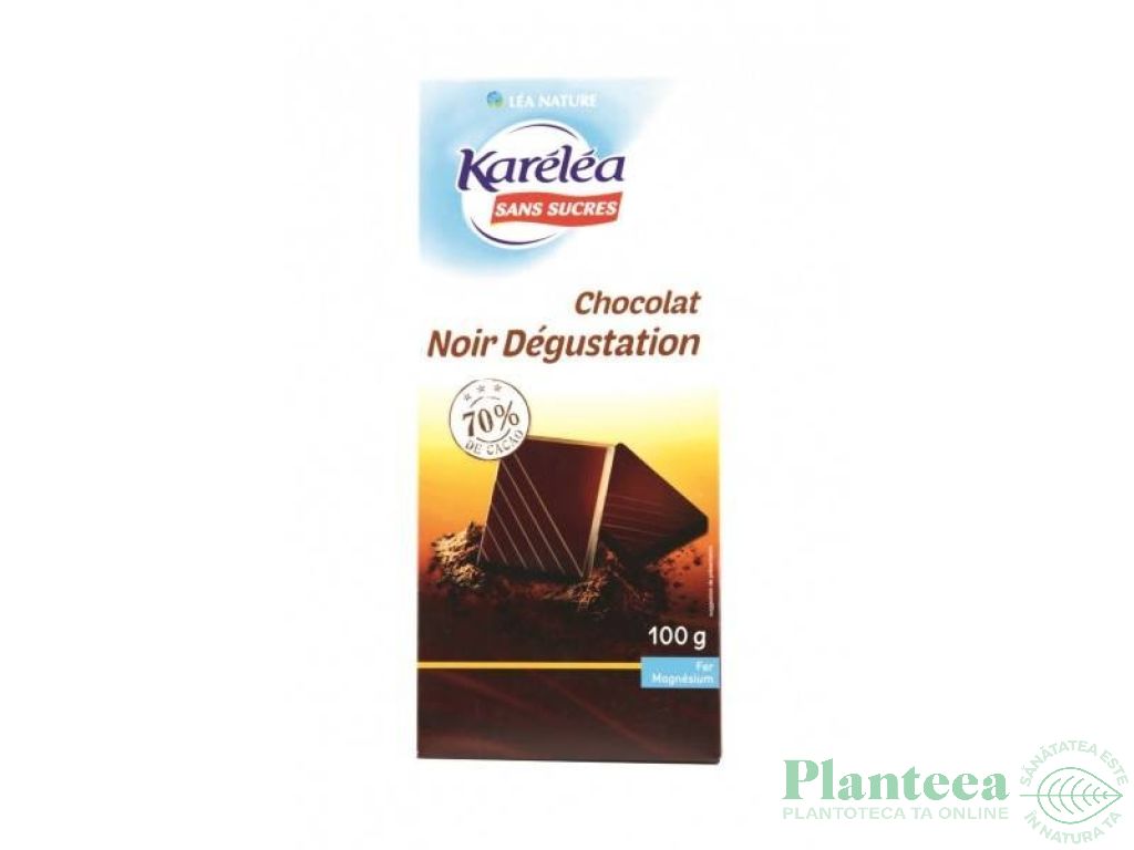 Ciocolata neagra 70%cacao 100g - KARELEA