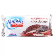 Rondele expandate orez ciocolata neagra fara zahar 100g - KARELEA