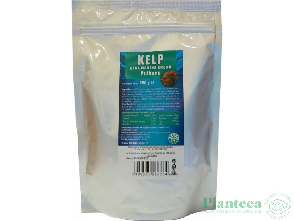 Pulbere kelp 200g - HERBAL SANA