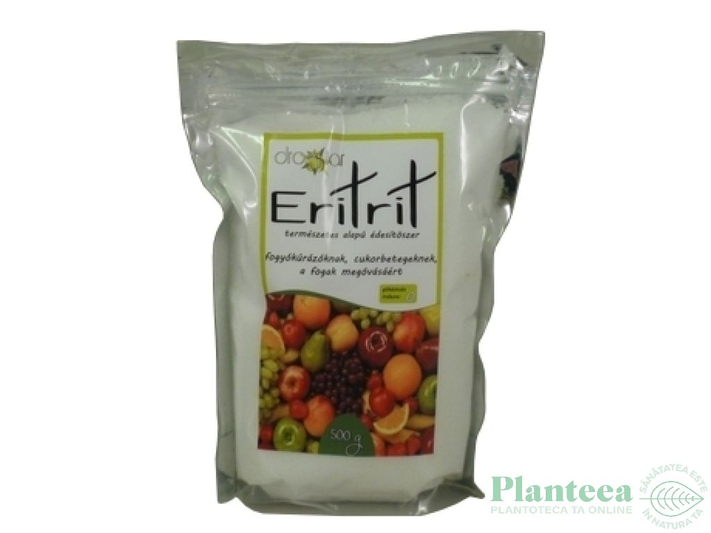 Eritritol indulcitor cristalizat 500g - DROGSTAR