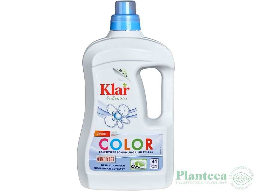 Detergent lichid rufe color fara parfum Sensitive 2L - KLAR