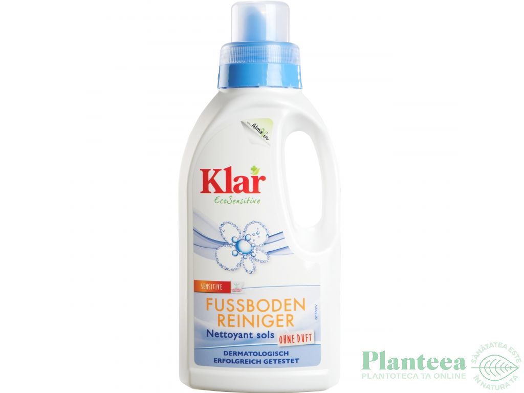 Detergent lichid pardoseli fara parfum Sensitive 500ml - KLAR