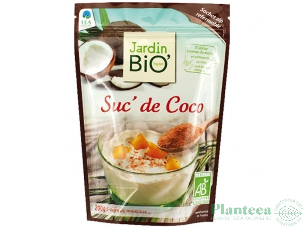 Zahar flori cocos eco 200g - JARDIN BIO