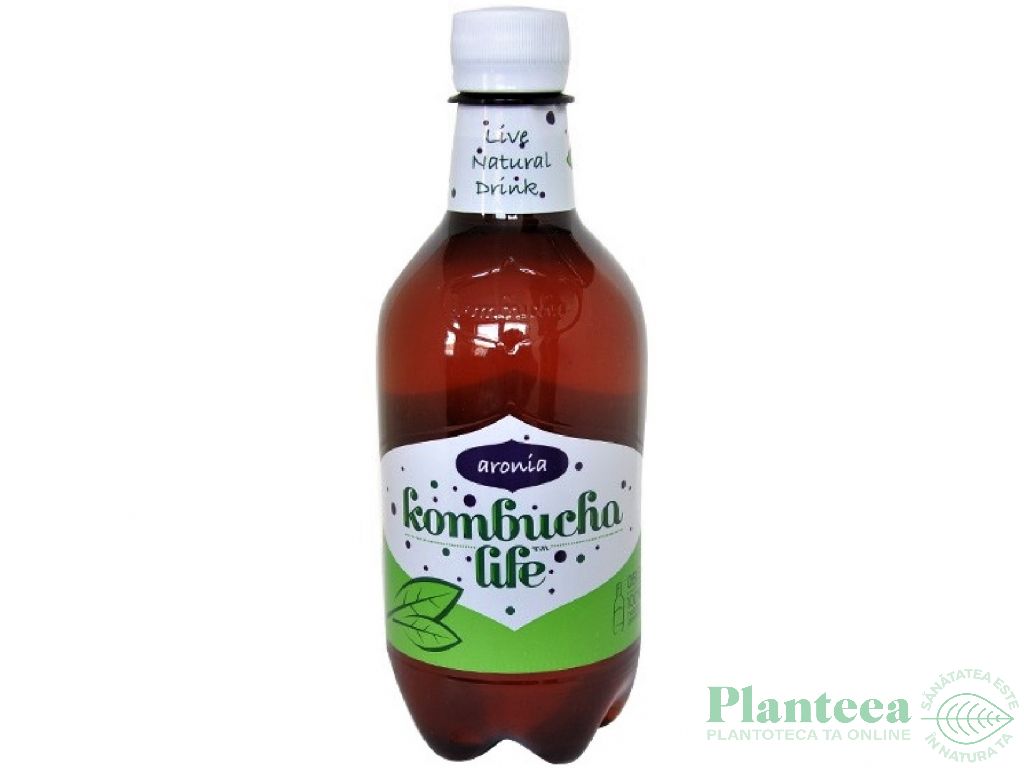 Bautura kombucha aronia 500ml - KOMBUCHA LIFE