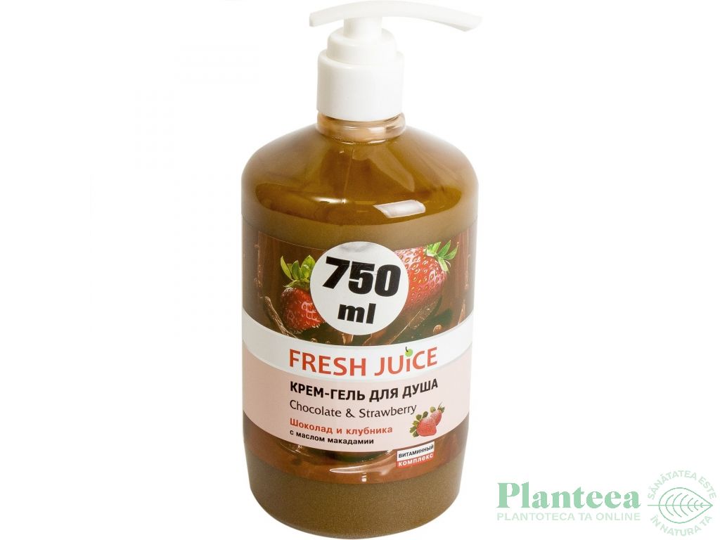 Gel dus cremos chocolate strawberry 750ml - FRESH JUICE