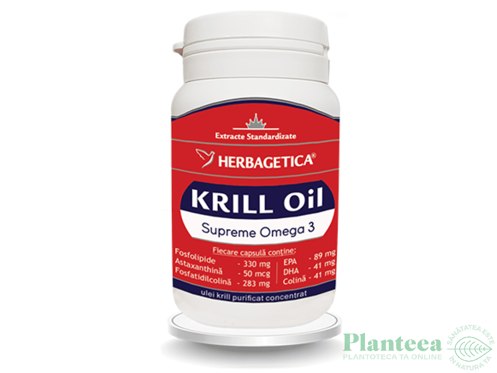 Supreme krill oil omega3 forte 30cps - HERBAGETICA