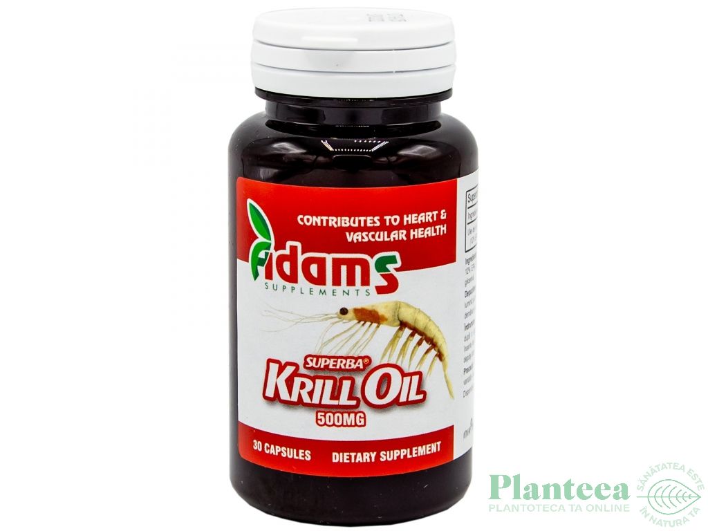 Krill oil 500mg 30cps - ADAMS SUPPLEMENTS