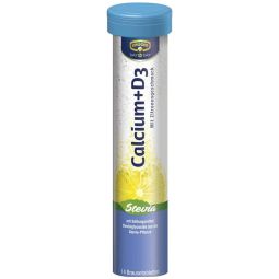 Tablete efervescente Calciu D3 cu stevia fara zahar 14tb - KRUGER