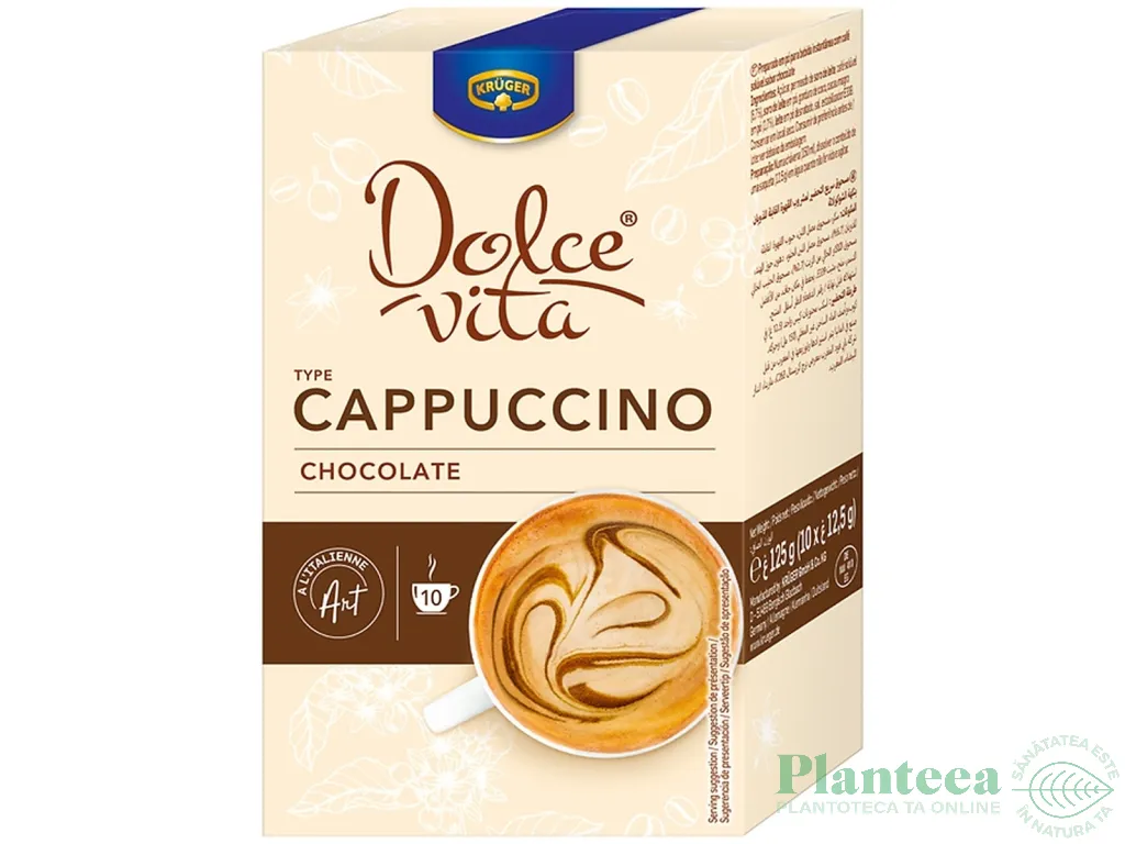 Cappuccino instant Ciocolata 10x12,5g - KRUGER