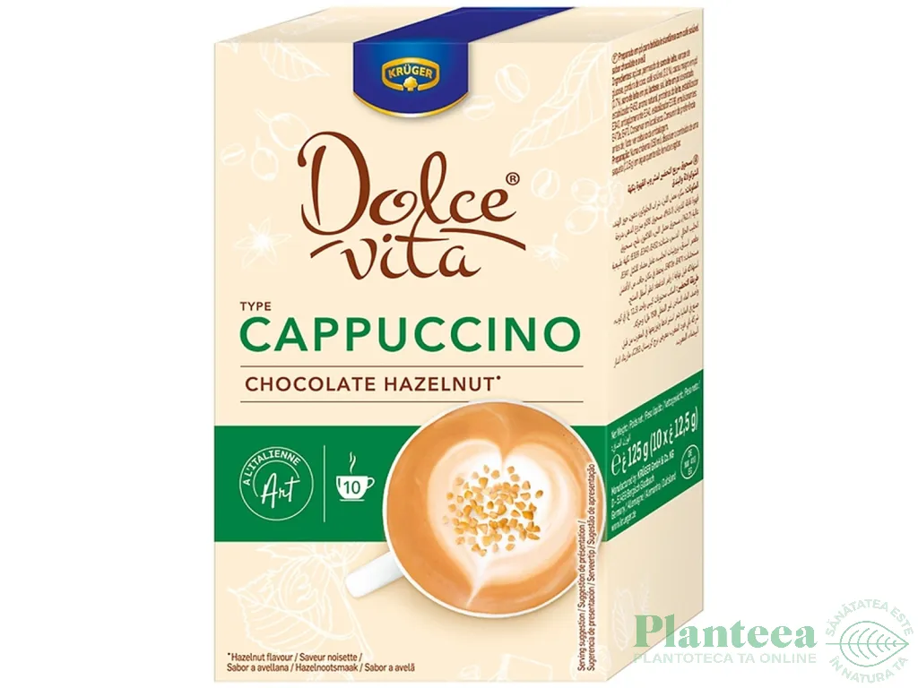 Cappuccino instant Ciocolata Alune 10x12,5g - KRUGER
