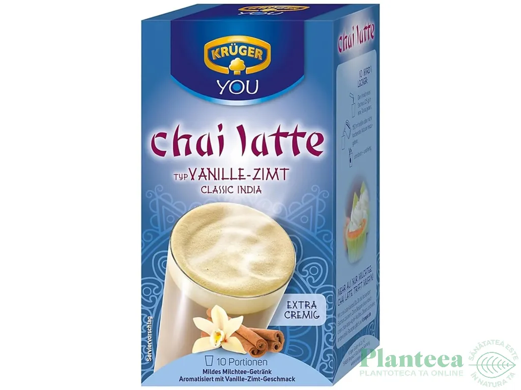 Chai Latte instant Vanilie Scortisoara 10x25g - KRUGER