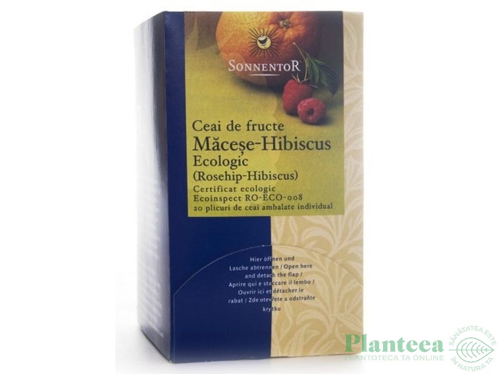 Ceai macese hibiscus eco 20dz - SONNENTOR