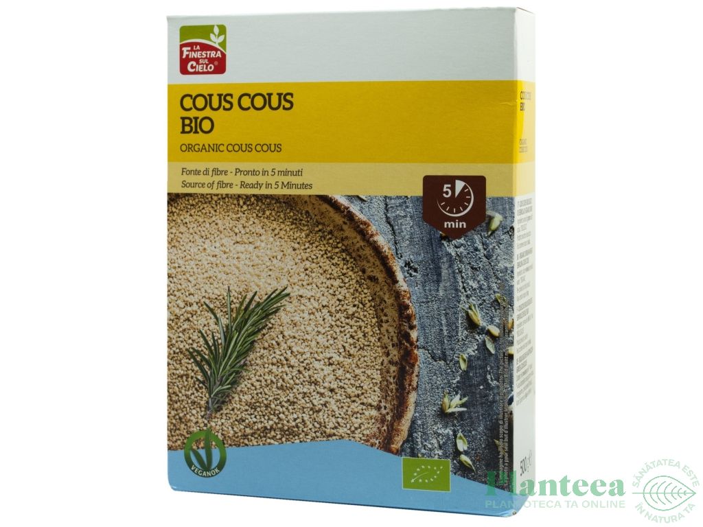 Cuscus grau decorticat organic eco 500g - LA FINESTRA SUL CIELO